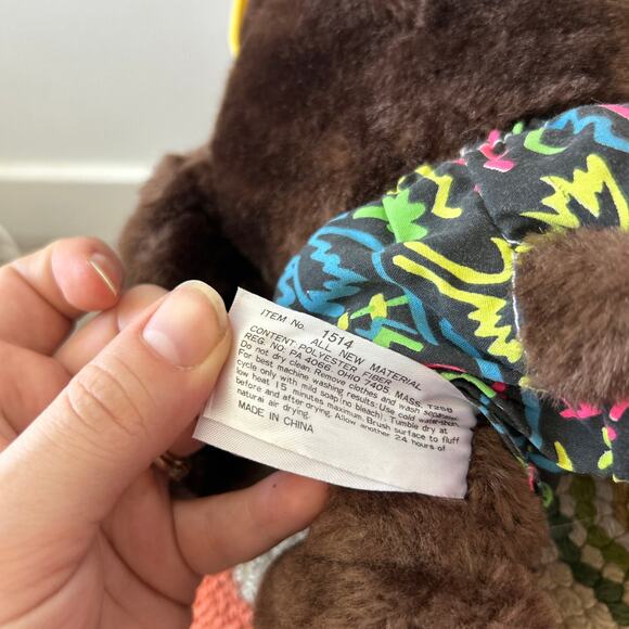 TASMANIAN DEVIL 1993 Vintage Warner Bros Stuffed Animal Plush Toy Looney Tunes - Picture 5 of 5